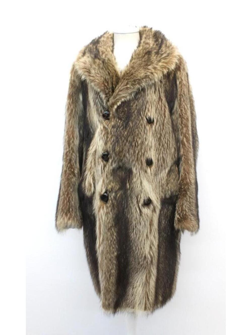 Excellent Natural Raccoon Fur Coat Jacket Men Man Size 40-42 Medium-Large